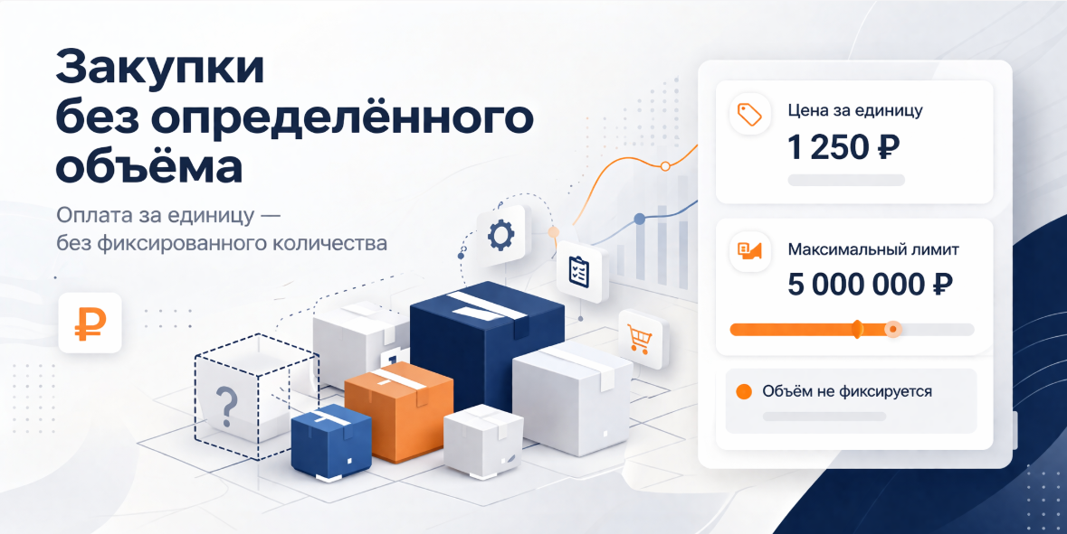 Особенности проведения закупок без определенного объема в 2026 году